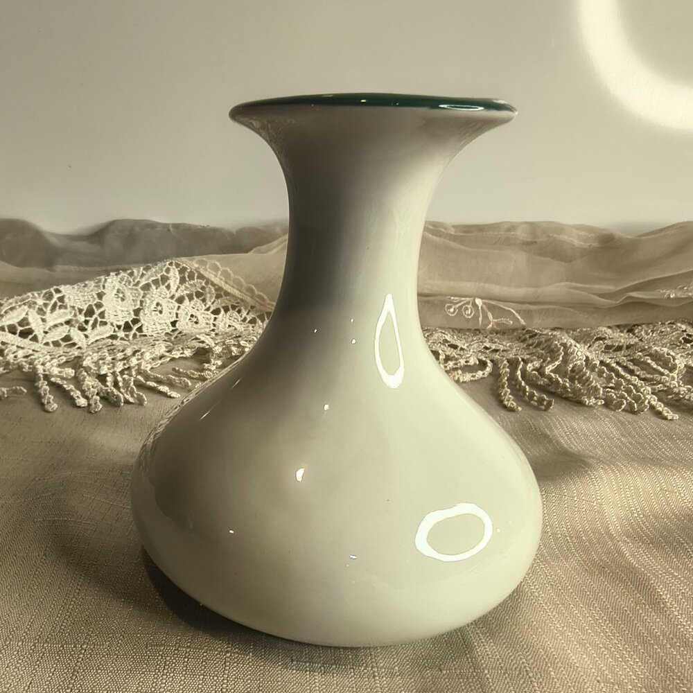 Vintage White Hall Vase